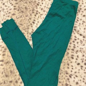 American Apparel Green Thermal leggings